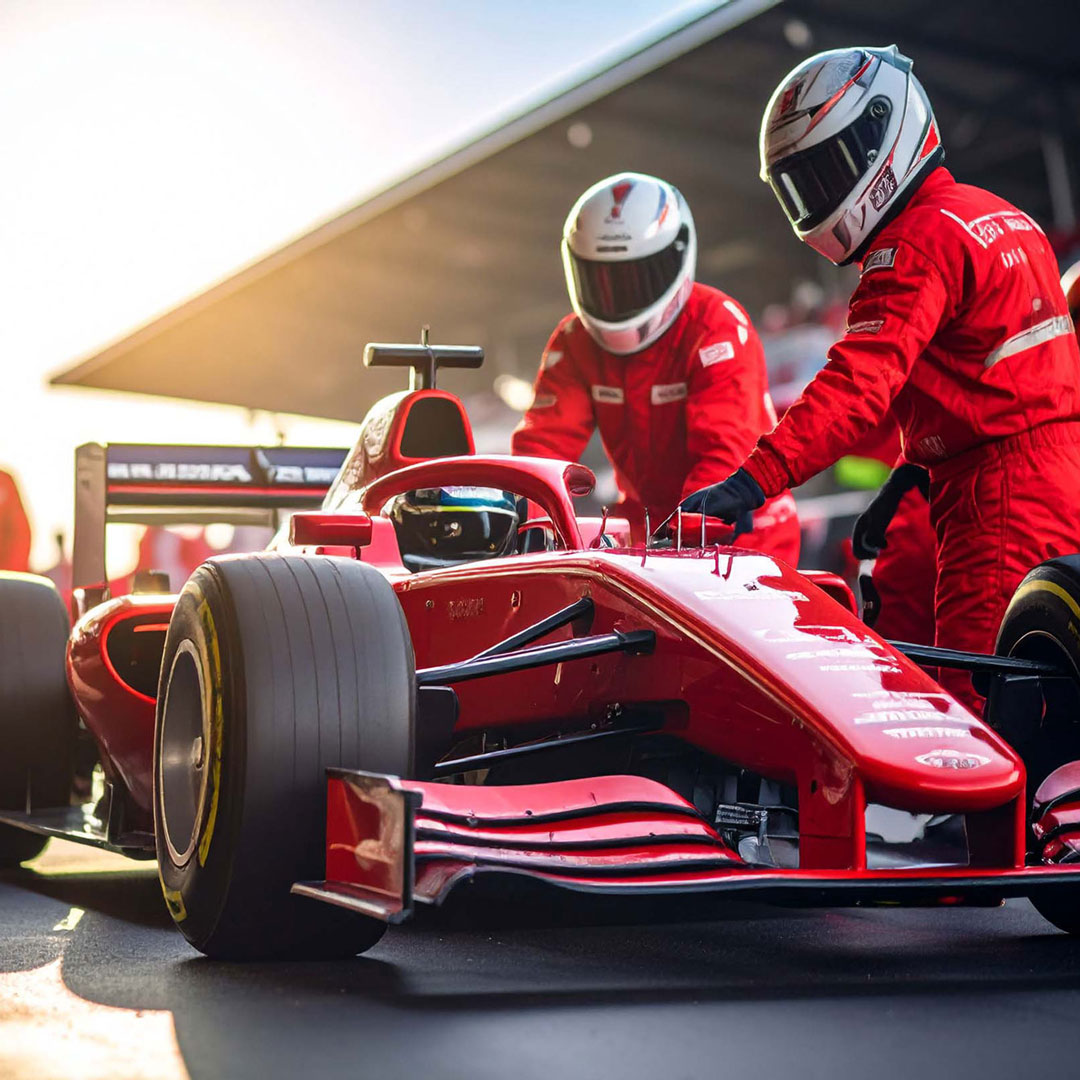 A team of professionals in business attire joins hands in unity over printed financial reports, symbolizing collaboration and shared success.